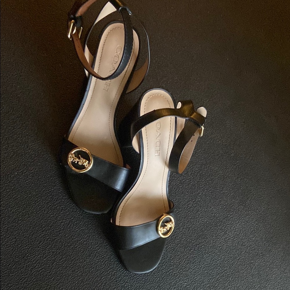COACH Black Heels